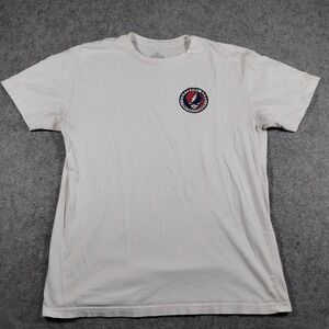 Teton Gravity Research Grateful Dead Shirt Mens Large White Steal Your Face Tour